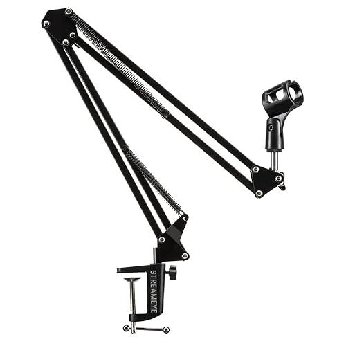 StreamEye BOOMARM1 Microphone Boom Arm for XLR Microphone with Detachable Mic Clip