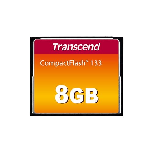 Transcend CF133 CompactFlash Memory Card 8GB, Up to 30MB/s, DSLRs Camera Card, MLC NAND Flash, ECC, Support Ultra DMA transfer mode 4 - TS8GCF133