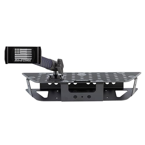 Bulletpoint RubiGrid Metal Dash Mount Phone Holder Compatible with 2019+ Chevrolet Silverado GMC Sierra Multi-Device Holder with 20mm Ball System