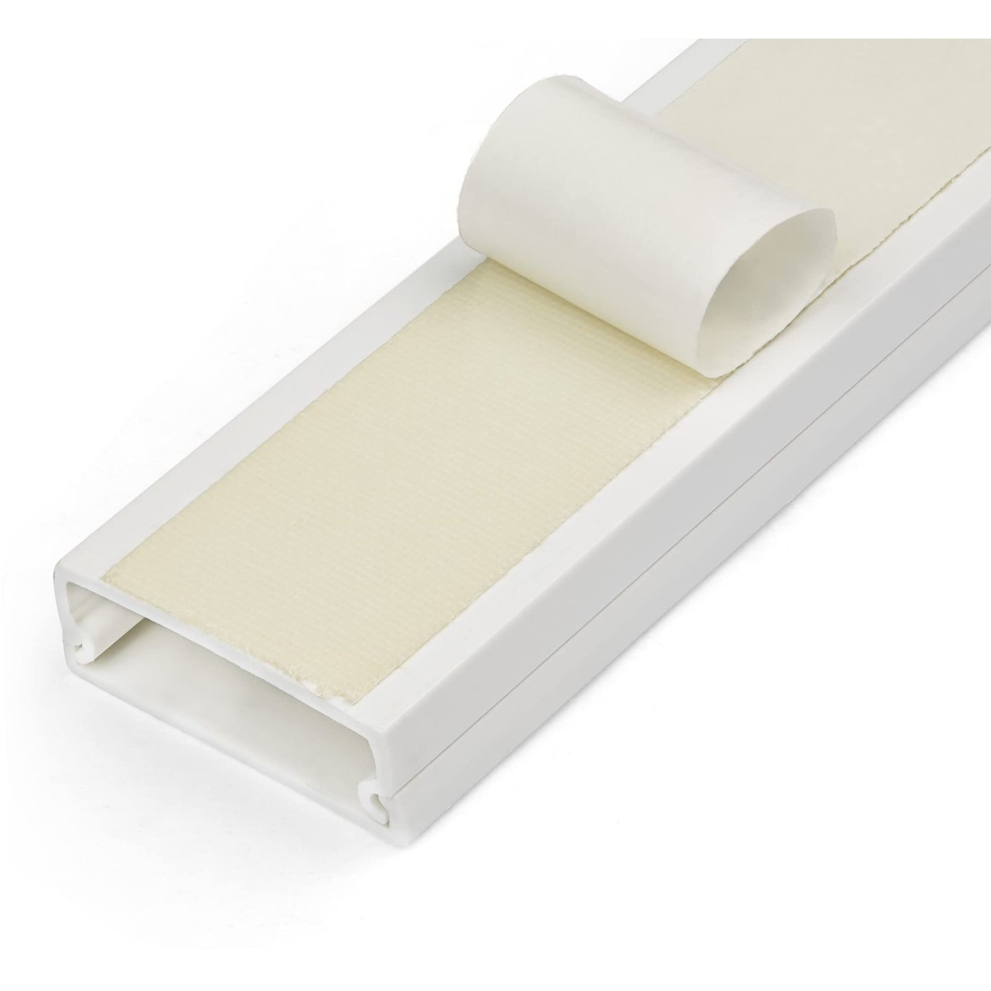 StarTech.com Solid Cable Management Raceway with Adhesive Tape & Cover, 1-1/4"(32mm) W x 3/8"(11mm) H - 3ft(1m) Length, PVC Network/Power Cord