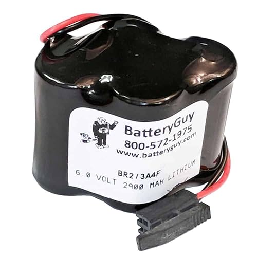 BatteryGuy BR2/3A4F Replacement 6V 2900mAh Lithium PLC Battery
