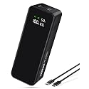 WOXABHSL 27000mAh 120W Fast Charging Power Bank, High Capacity 3-Port Laptop Portable Charger with Smart Display, Compatible with iPhone 16/15/14