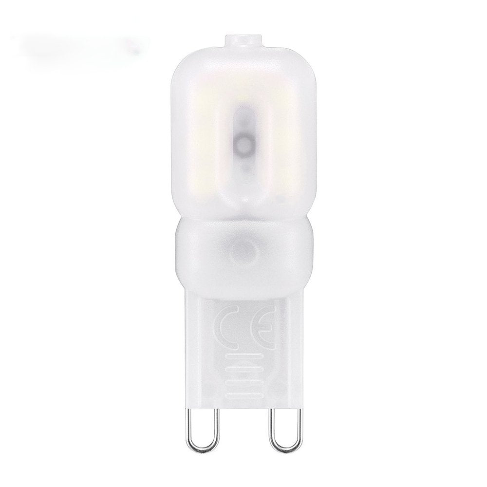 G9 LED Bulbs 6000K Daylight White 3W Dimmable Frosted Light Lamps 30W Halogen Equivalent 450 Lumen CRI >90Ra T4 G9 Bi-Pin Base 120V,10 Pack