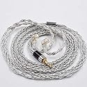 FAAEAL KZ ZSN ZS10 PRO Upgrade Earphone Cable,8 Core Cable Silver Blue Hybrid 784 Cores Silver Plated Upgrade Cable,Dedicated Cable 2Pin 0.75mm…