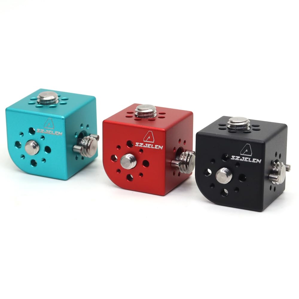 SZJELEN Camera 1/4 3/8” Thread Extension Side Panel?Square 3/8 Three-Side Expansion Block for Arri Red Sony Camera (Black)