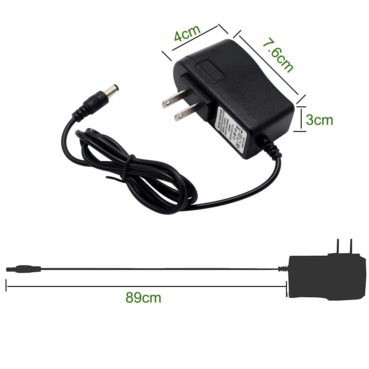 4.5V 1Amp AC to DC Adapter Power Supply, 4.5W 1000ma AC 100-240V to 4.5V, 2.5mm X 5.5mm Plug(Pay Attention to The Size. Make Sure it Works for Your…