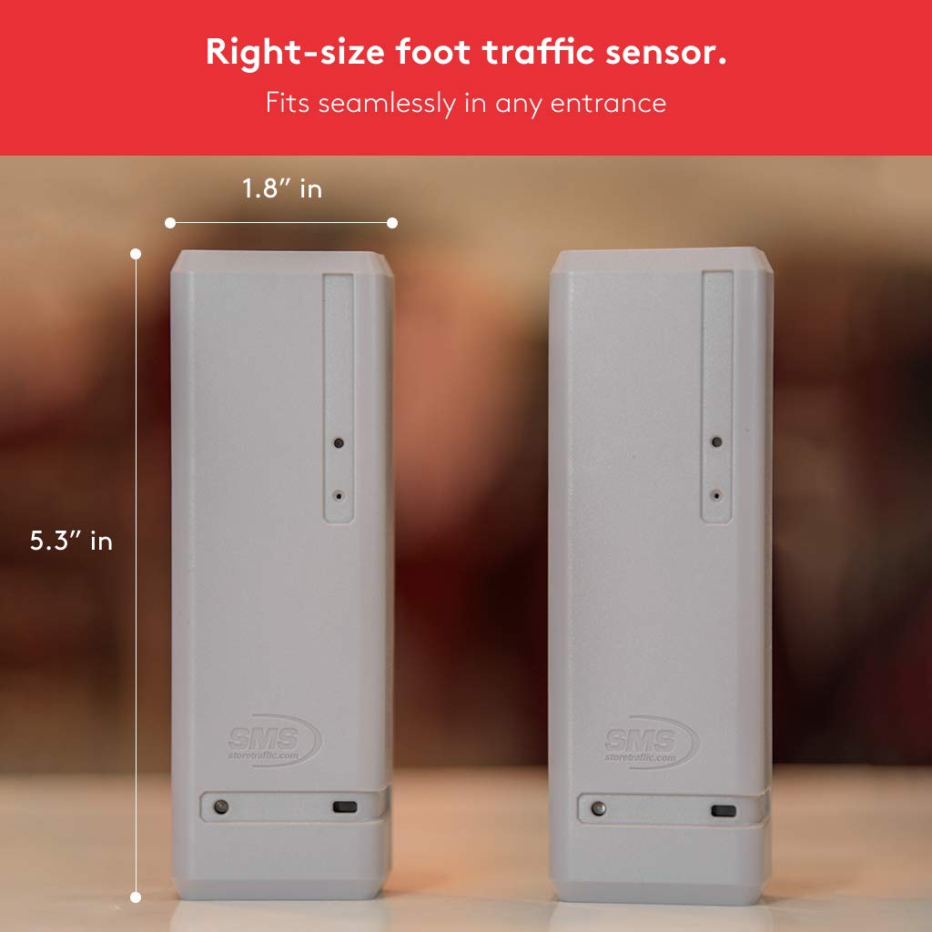 Pearl People Counter: Fully Wireless 2.4ghz Wi-Fi Visitor Counter/Patron Counter/Door Counter/Retail Customer Traffic Counter - in & Out Detection