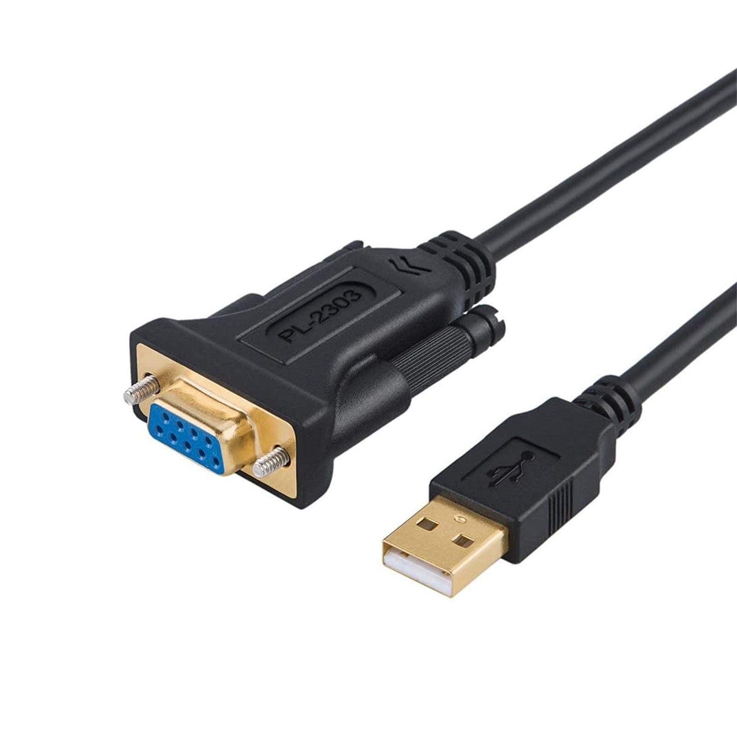 CableCreation USB to RS232 Adapter with PL2303 Chipset, 6.6ft USB 2.0 Male to RS232 Female DB9 Serial Converter Cable for Cashier Register, Modem