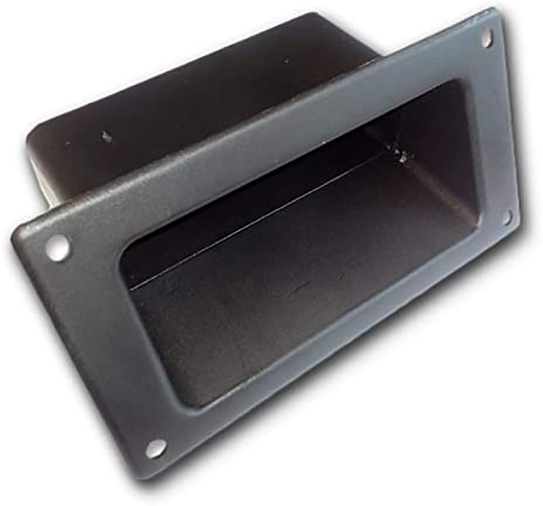 MIYAKO Recessed Speaker Handle - Pocket Style 4"x3.5" for Speaker Box Cabinet | Heavy Duty Black ABS Plastic | Lift Heavy Items Securely | 1 Pair (2