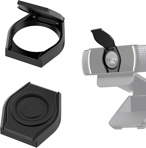 JCWINY Webcam Cover, 2 Pack Desktop Computer External Webcam Lens Covers Shutter Cap Hood, Streaming Web Camera Privacy Cover Clip Compatible
