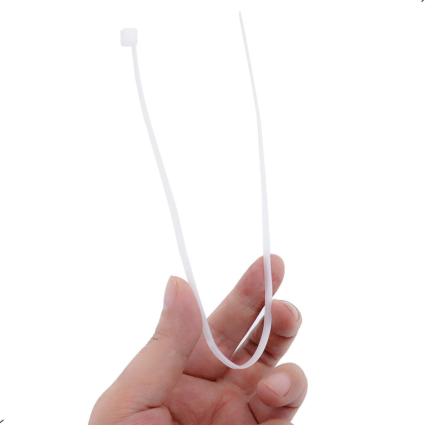 30Pcs Cable Zip Ties 350 x 4.8mm / 14 x 0.19 Inch Self-Locking Nylon Tie,50LBS Tensile Strength,Wraps Cord Management,Plastic Heavy Big Wire Toes