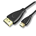CAMKOO 4K Micro HDMI to HDMI Cable 3.3FT 2 Pack, HDMI 2.0 Cable, Support High Speed 4K@60Hz 2160p 1080p 18gbps 3D HDR for Camera, Camcorder