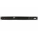 Leviton Horizontal Rack Mount Surge Protective Power Distribution Unit 15A NEMA 5-15P Straight Blade Plug 12 Outlets, 5500-15N, Black