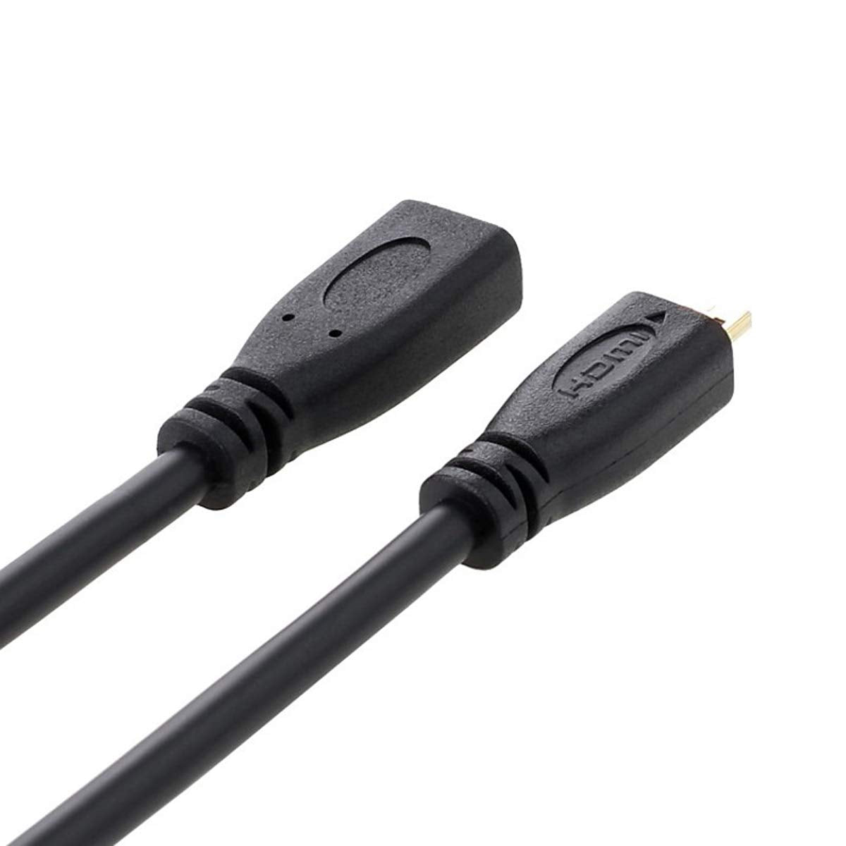 cablecc HDMI 1.4 Type D Micro HDMI Male to Micro HDMI Female M/F Extension Cable 30cm