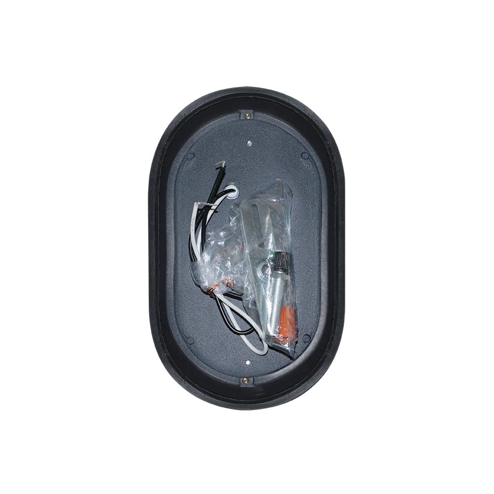 Euri Lighting EOL-WL13BK-2050e Aluminum Housing, Bulkhead Outdoor Integrated LED Wall Light, Wet Rated, 6.2 Watts, 434 Lumens, 5000K Cool White