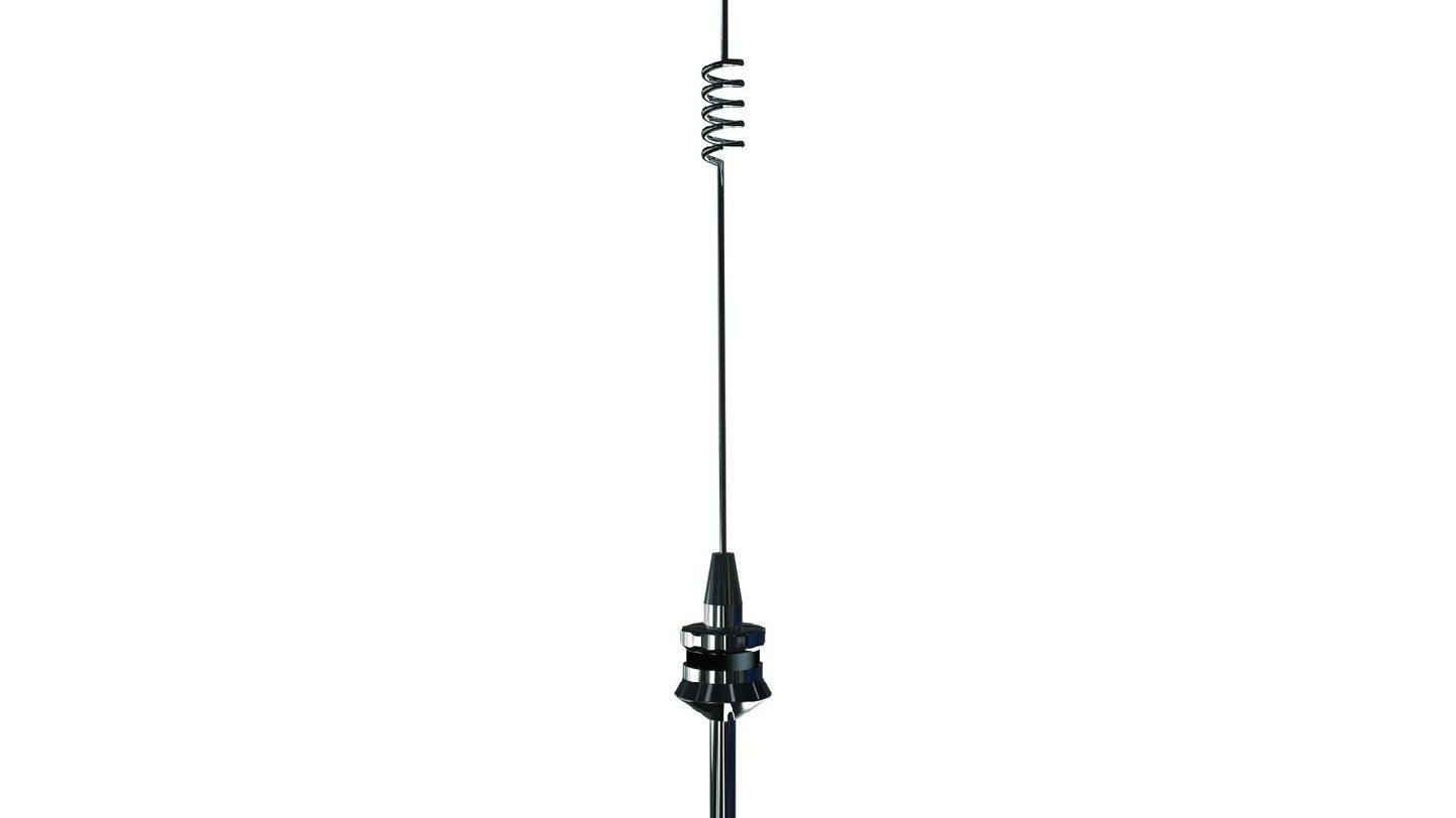 GRA?D220R Mini Discone Antenna | 100-1600 MHz Receiver, 144/430/904/1200 MHz Transmit, 29.5" Stainless Portable Scanner Whip