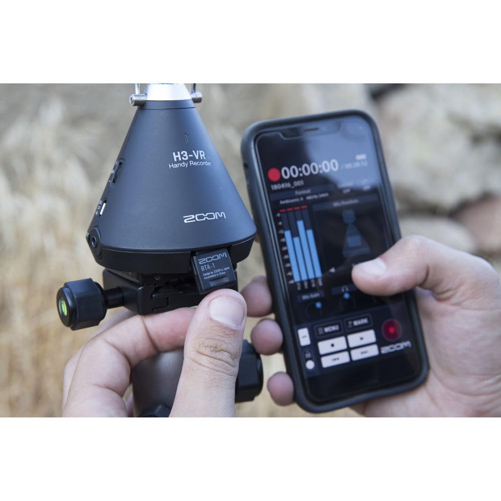 Zoom BTA-1 Bluetooth Adapter, Designed for H3-VR, L-20, L-20R, Q8n-4K, and F6 + Diginerds Microfiber Cleaning Cloth