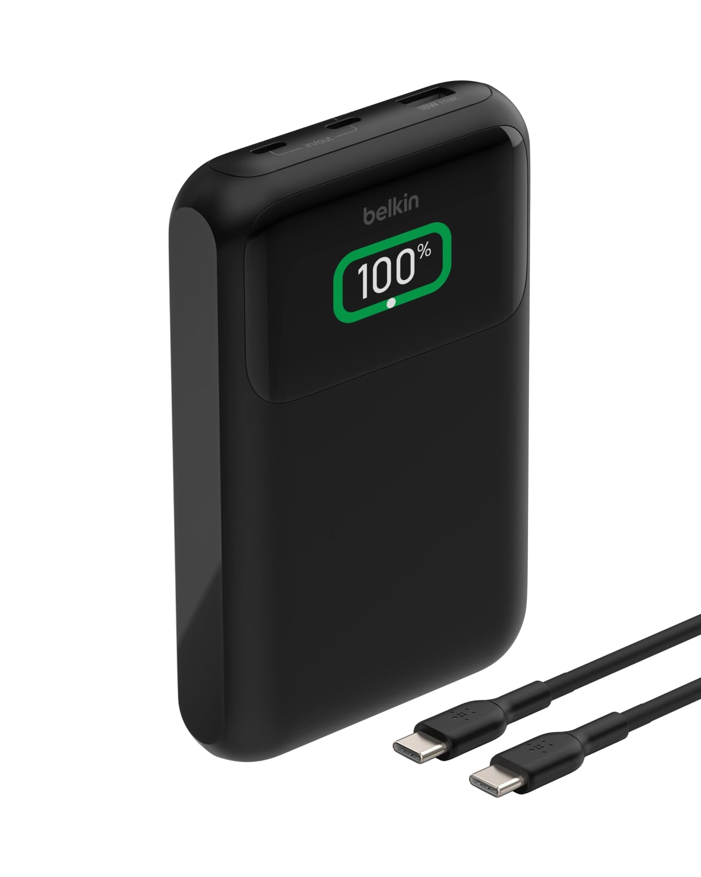 Belkin Portable Charger Power Bank, 3-Port Laptop Power Bank 20000 mAh, USB-A & USB-C Chargers Fast Charging 65W Ports for MacBook, Apple iPhone 17
