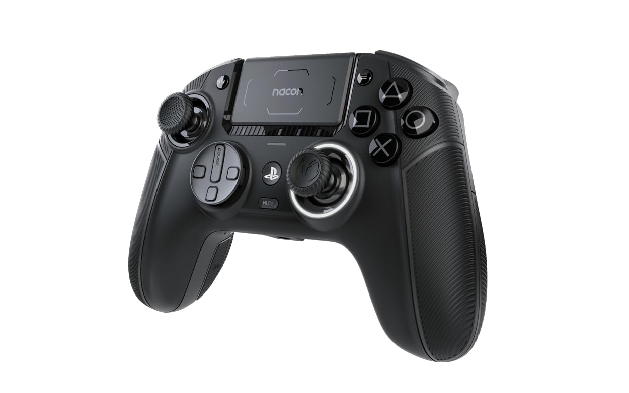 NACON Revolution 5 Pro Officially Licensed PlayStation Wireless Gaming Controller for PS5 / PS4 / PC - Hall Effect, Trigger Stops, Mappable Buttons