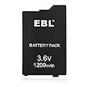 EBL 3.6V Lithium Ion Rechargeable Battery Pack 1200mAh(Real Capacity) Replacement Battery Compatible with PSP 2000/3000 PSP-S110 Console