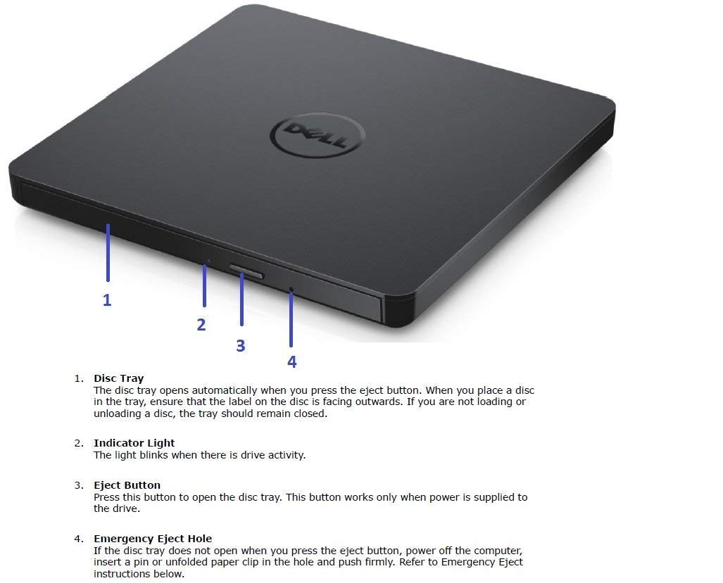 USB External DVD Drive COMPATIBLE for Microsoft Windows 10 / Vista /7/8.1, Mac OS, Dell ,Acer , ASUS, Apple , Samsung, Lenovo Laptop Notebook