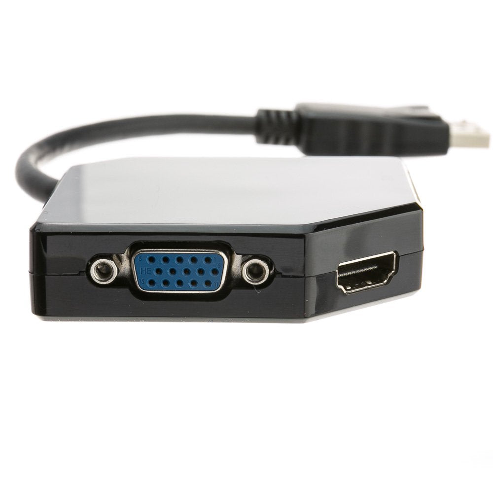 CableWholesale DisplayPort to HDMI, VGA or DVI, 3-in-1 Adapter