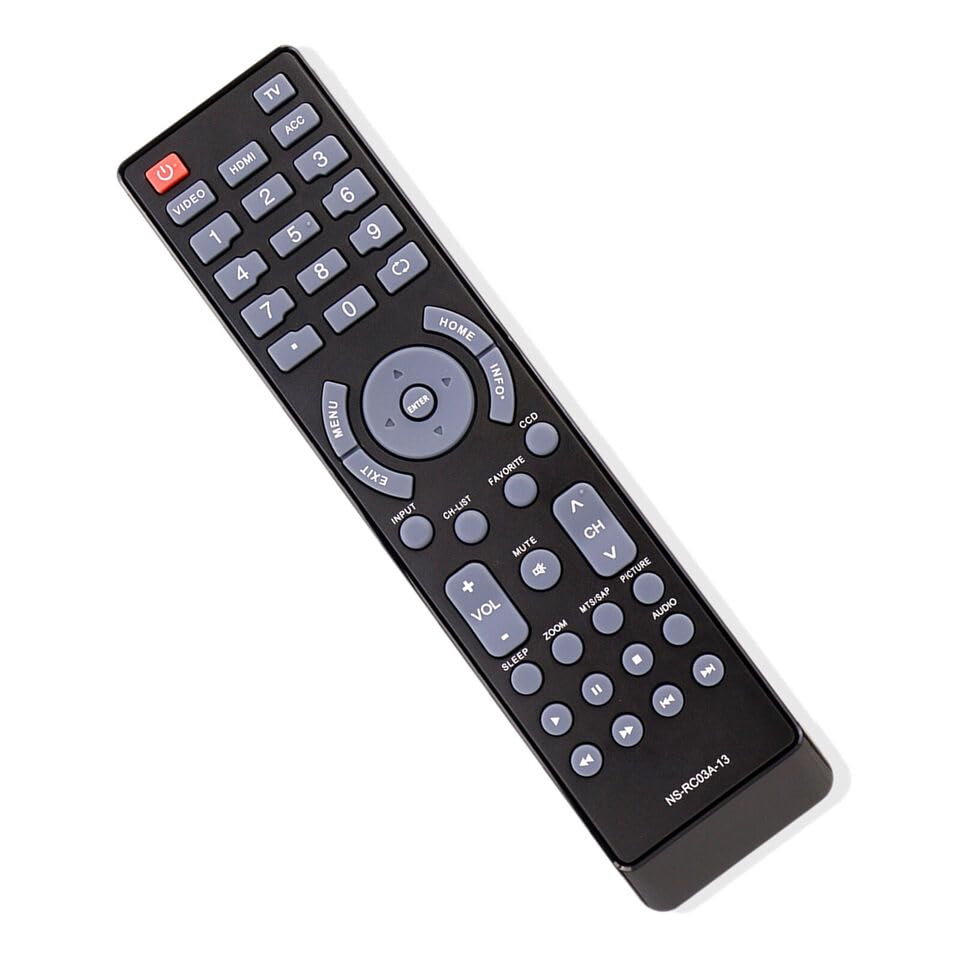 NS-RC03A-13 Remote Control Compatible with Insignia TV NS-19E310A13 NS-22E340A13 NS-24E340A13