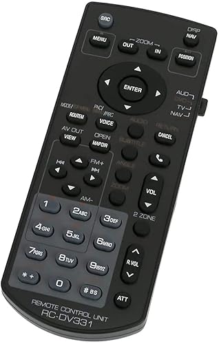 Replacement Remote Control for Kenwood Stereo Radio DMX709S DMX9707S DDX418 DDX419 DDX514 DDX896 KVT-516 DNX6160 DDX5607S DDX5707S DMX4707S DMX907S