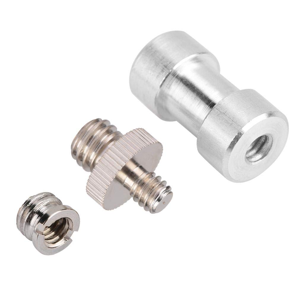 Acouto Metal 15pcs 1/4 Turn 3/8 Converter Threaded Screws Adapter Camera Screws Accessory