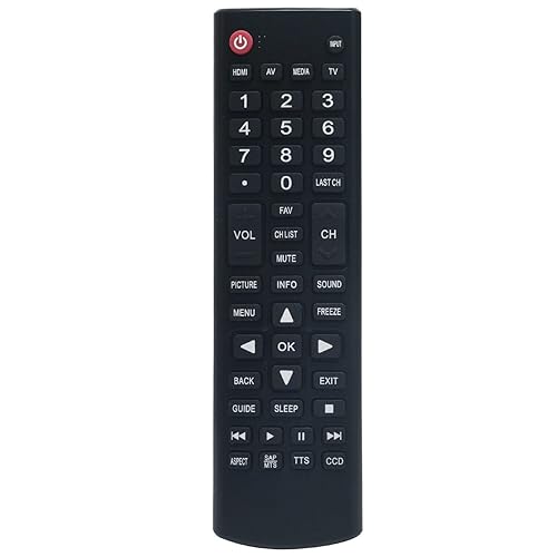 New Replaced Remote Control Compatible with ONN TV 100002458 100002460 100002461 100002430
