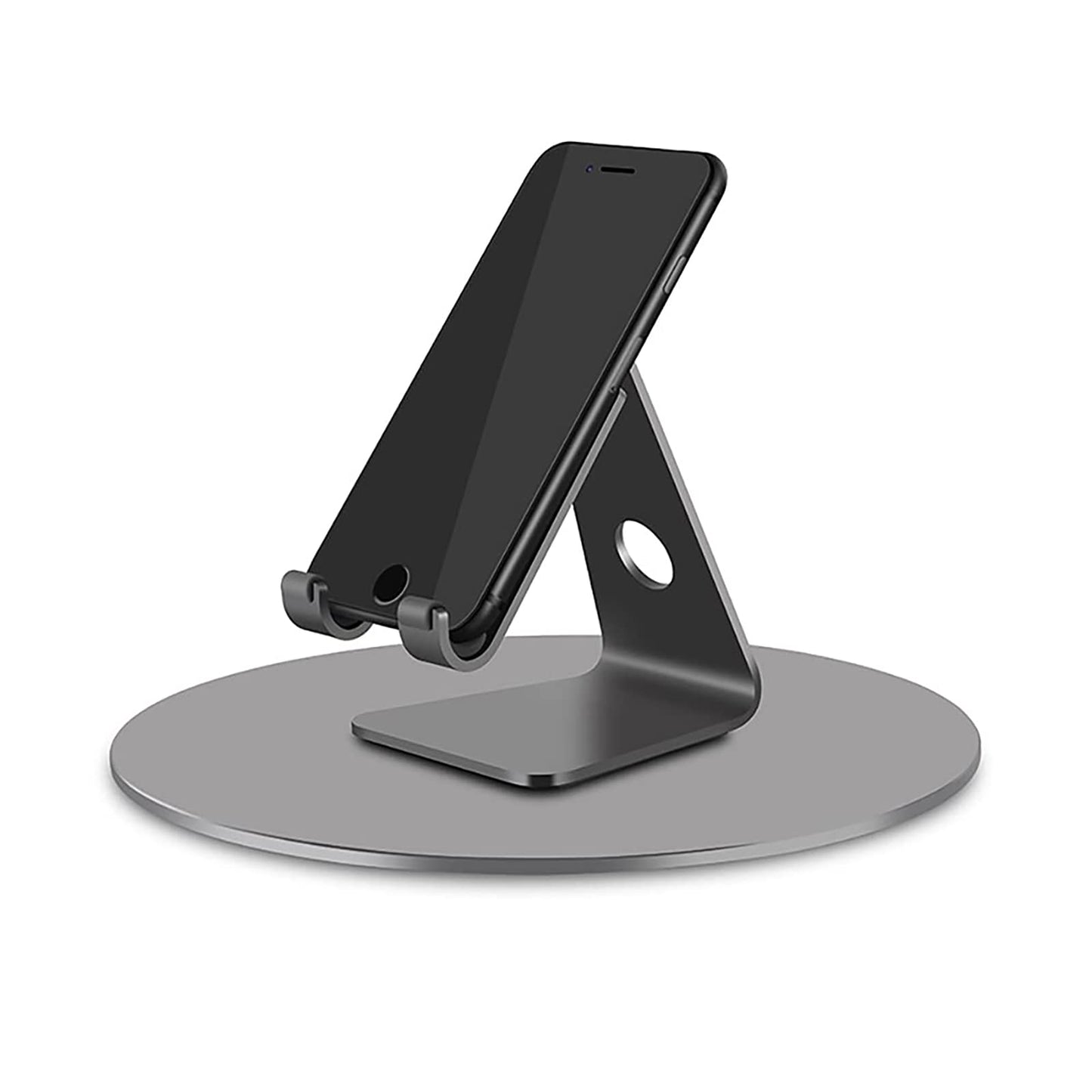 Yoqanr 360° Rotation Monitor Stand, Grey Aluminum Alloy, Wide Compatibility for iMac, Laptop, Potted Plants, Arts & Crafts and More
