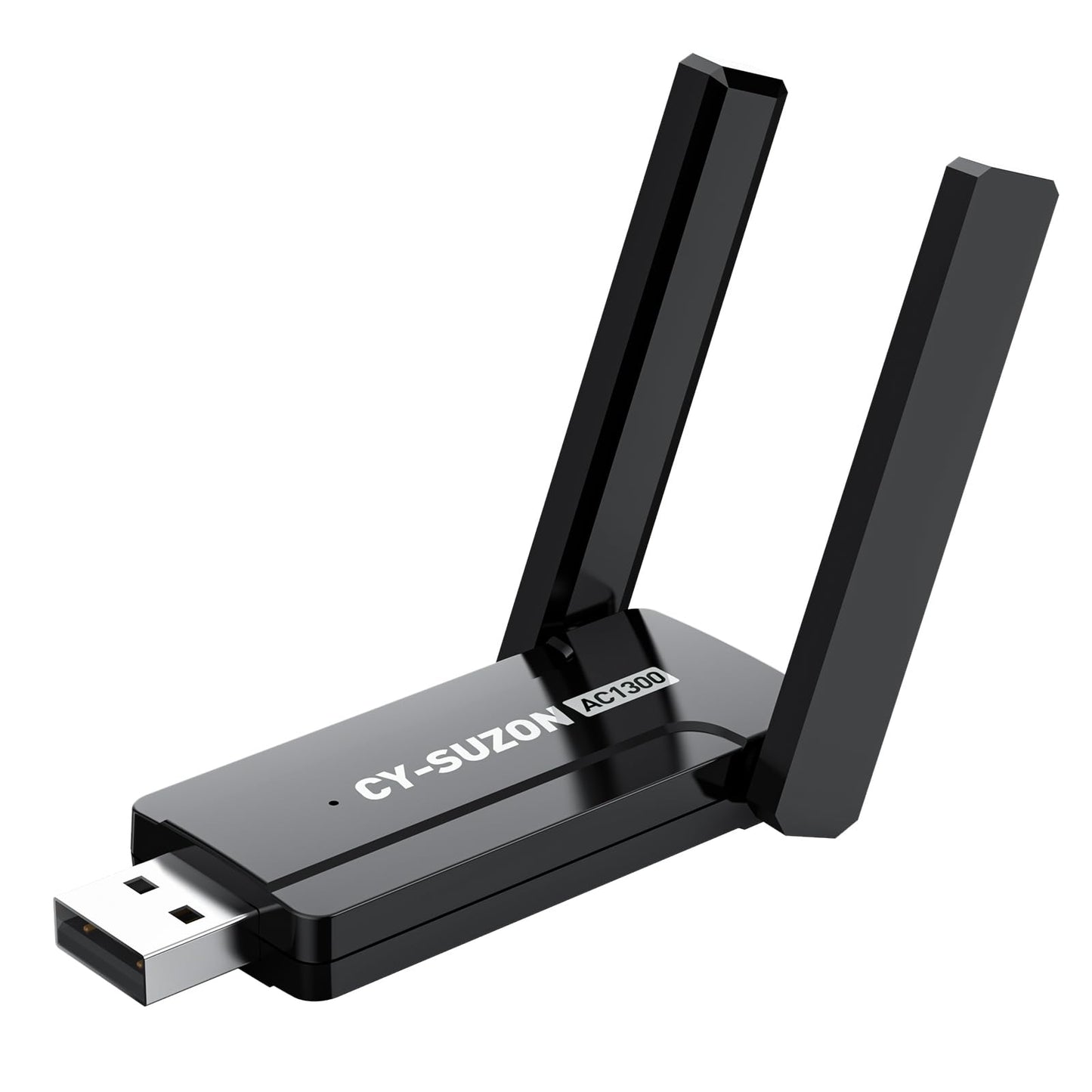 CY-SUZON AC1300 USB 3.0 WiFi Adapter for PC, Wireless Network Adapter for Desktop with 2.4GHz,2×High Gain Antenna,Windows11/10/8/7/XP