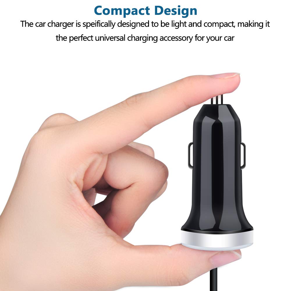 USB C Car Charger, 3.4A Fast Charging Car Adapter+3ft Type C Cable for Samsung Galaxy S26 S25 S24 S23 S22 S21 S20 S10 Note 20 A10E A20 A50 A51 A71,LG