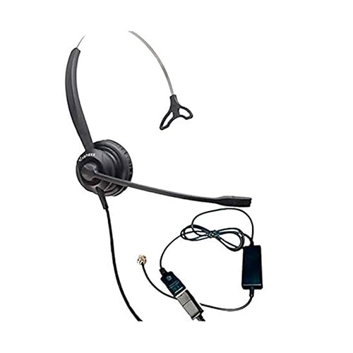 XS 820 Headset Bundle with Telephone Cable, Compatible Phones: Yealink, Polycom, Cisco, Mitel, ShoreTel, Aastra, Toshiba, Nortel, Meridian, NEC
