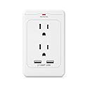 Stanley SurgePro USB Surge Adapter 2 Outlets with 2 USB Ports 270 Joules Surge Protection 2.1A Charging LED Indicator