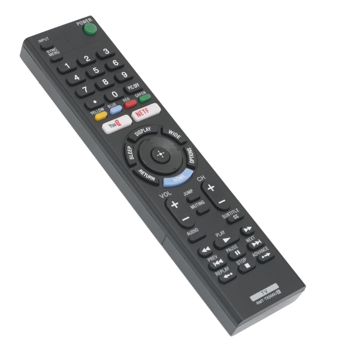 RMT-TX300U Replace Remote Applicable for Sony TV KD-55X720E KD-49X720E KD-43X720E KD-49X700E KD-43X700E KD-55X700E KD-60X690E KD-70X690E KD-65X730F