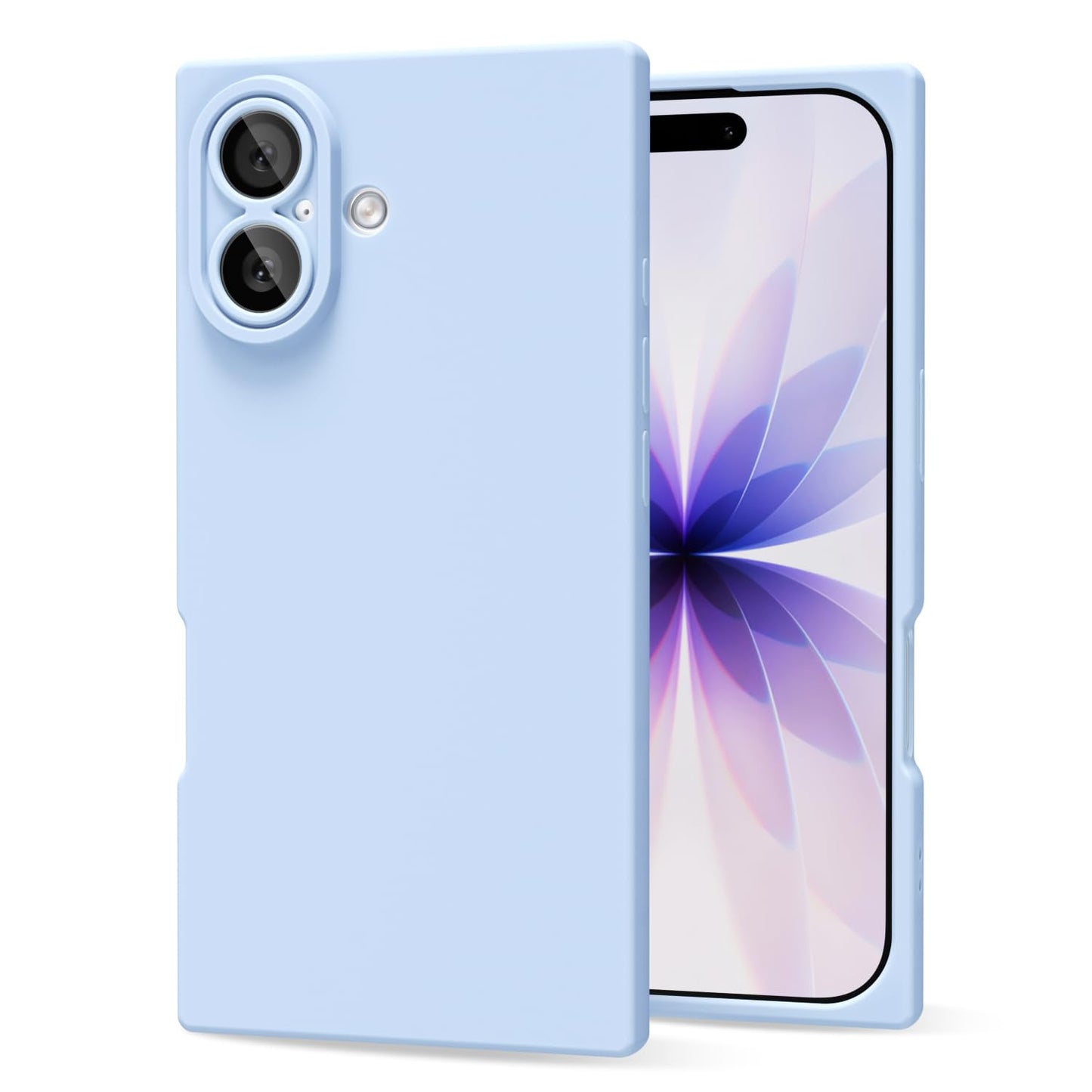 oakxco for iPhone 17 Case Silicone Rectangle Edge Corner, Y2k Soft Rubber Gel Cute Phone Case for Women, Girly Aesthetic Trendy Unique Design