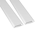 D-Line TV Wall Mount Cord Hider, Hide Mounted TV Cables, Wire Covers, Self Adhesive Cover for Cords, Paintable, Low Profile, Seamless Cable Raceway