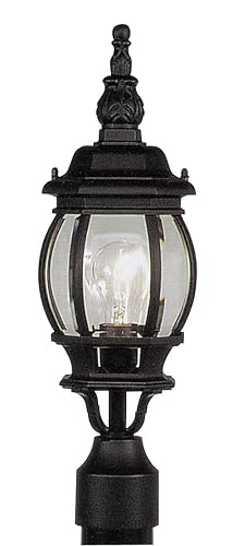 Livex Lighting 7522-14 Outdoor Post Top Lantern, Black Lighting, 18.5