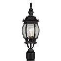 Livex Lighting 7522-14 Outdoor Post Top Lantern, Black Lighting, 18.5