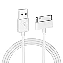 sarmert Apple Certified 30 Pin USB Charging Cable, 4.0ft USB Sync Charging Cord iPhone Compatible for 4 4s 3G 3GS iPad 1 2 3 iPod Touch Nano White (1