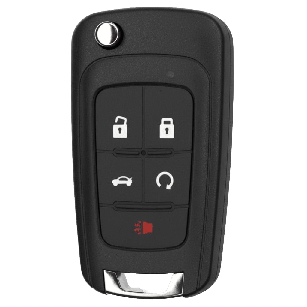 KEYS4LESS Replacement Flip Key Fob for Impala 2017 FCC OHT01060512 Part Number 13504199 13574863 13504259 13504204