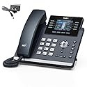 Yealink SIP-T44U-PSU 1301214-12 VoIP Accounts. 2.8-Inch Color Display, PoE Power Adapter Included