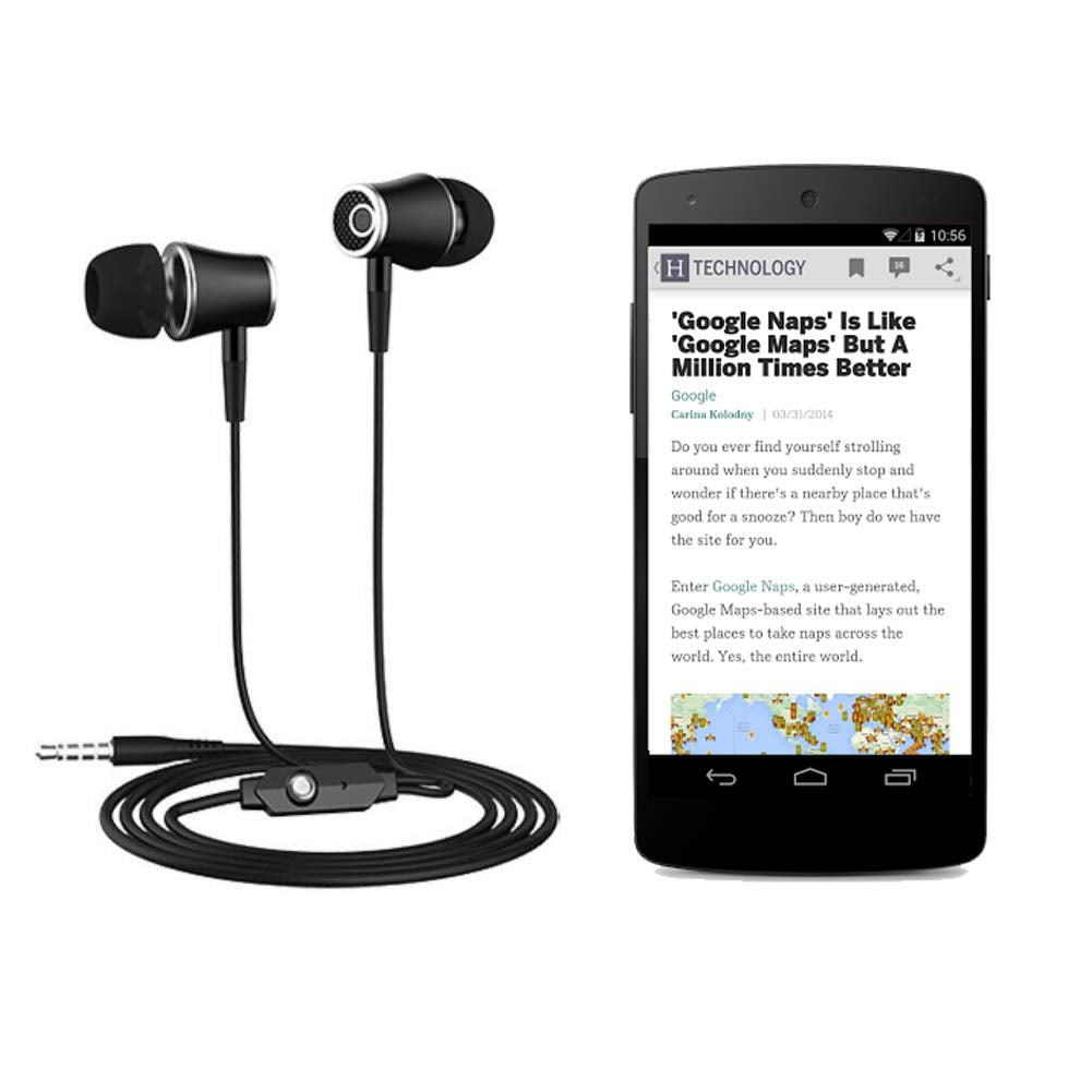 Earphone for Kindle eReaders,for Fire HD 8 HD 10,Smart Android Earbuds, Oasis eReaders Earbuds Microphone Phones Call in-Ear HD Bass Driven Audio…