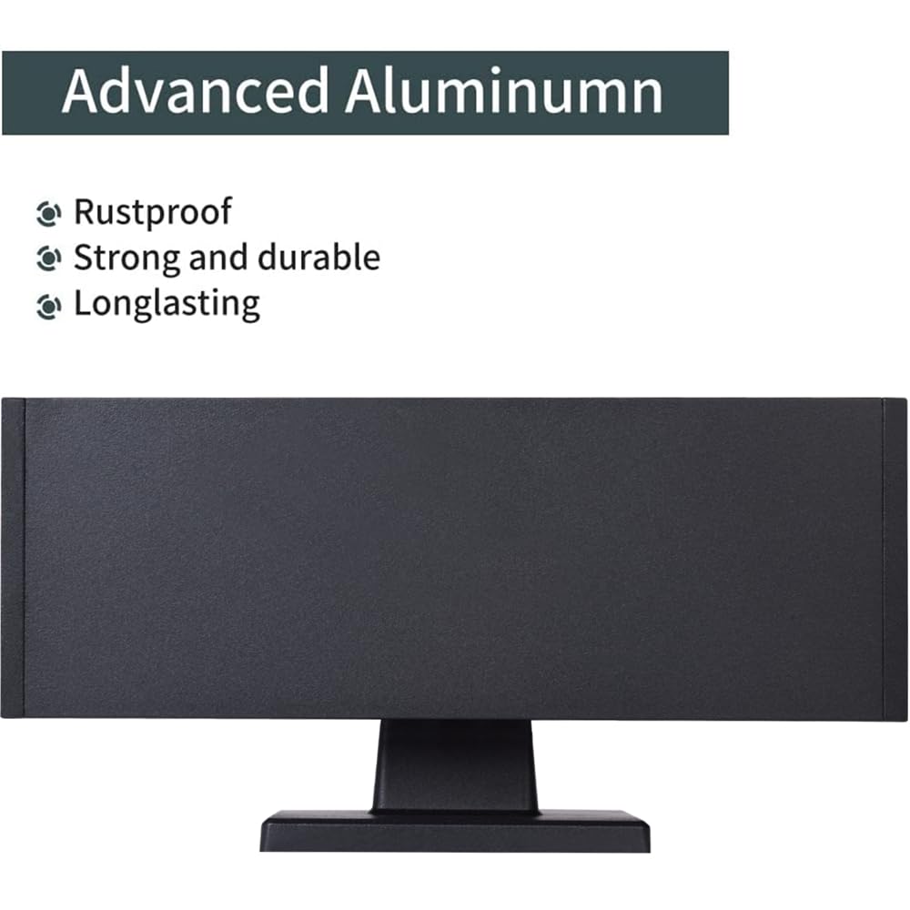 Eliphil Outdoor Wall Lights, Up Down Porch Lights, Modern Exterior Light Fixture, Waterproof Anti-Rust Outdoor Wall Sconce,14w,Matte Black (BD001)
