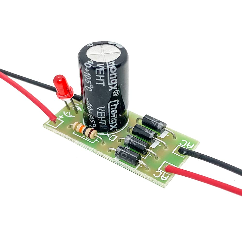 3Pcs AC-DC Converter 6V 12V 24V to 12V 6V Full Bridge Rectifier Filter Power Supply Module for Model Train Railroad LED, 1N4007 AC to DC Converter…