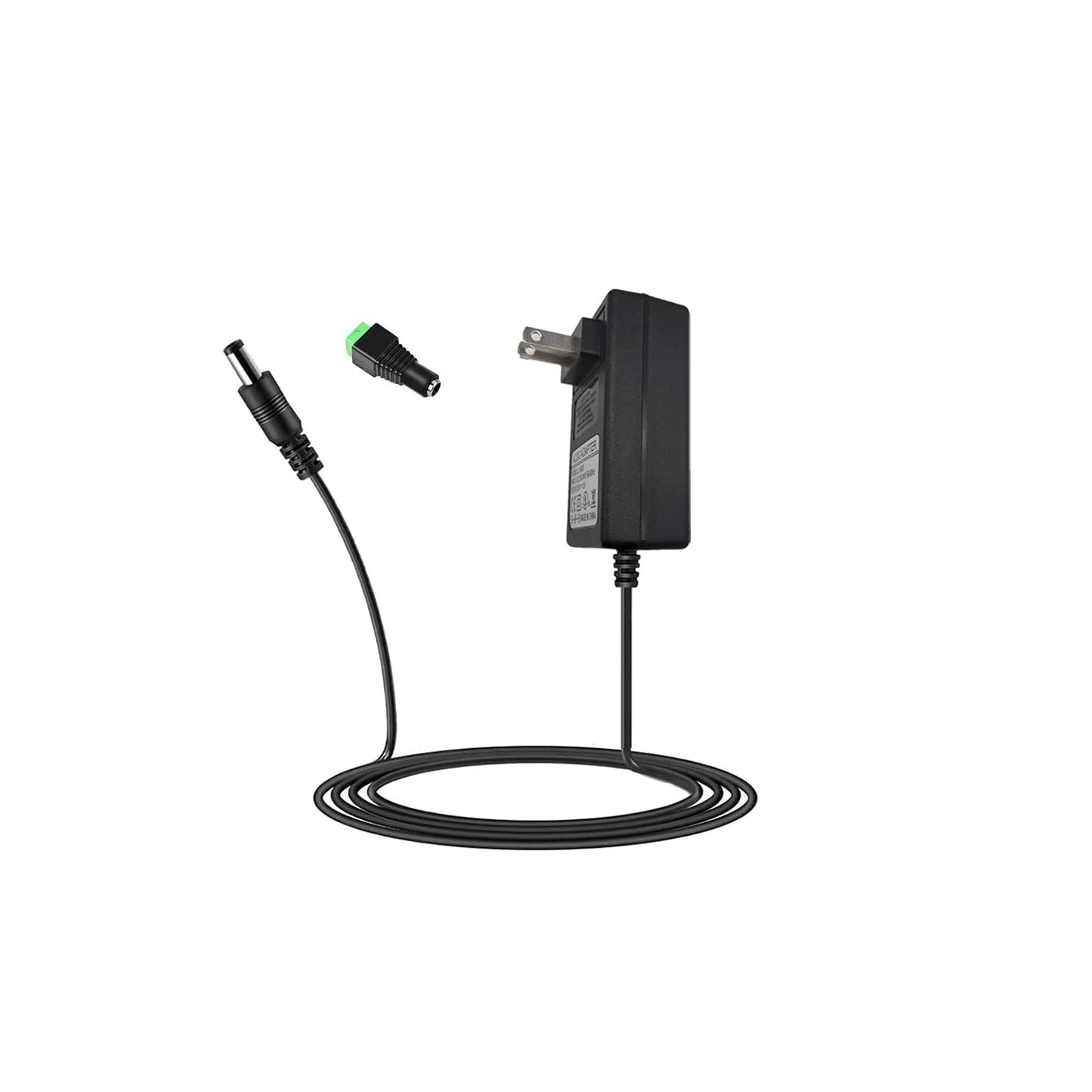 24V DC Power Supply Adapter, 24V 2A 48W AC to DC Converter Transformer 100~240V AC Input with 5.5x2.5mm DC Tip for 5050 3528 LED Strip 3D Printer…