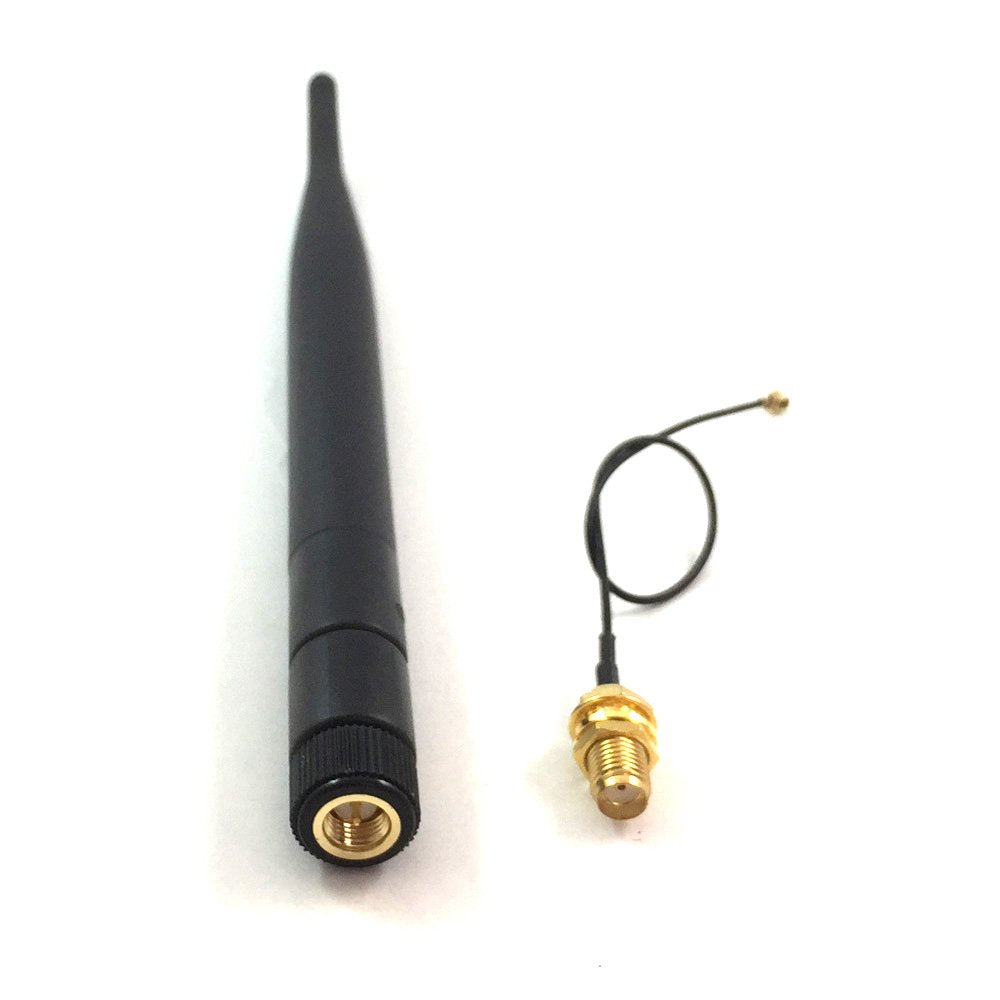 CENXIFJUDZ Replacement 2.4Ghz PS4 WiFi Bluetooth Antenna 2.4G 6dbi Wireless Router Omni Aerial with SMA Male Connector with SMA Female to UFL. iPx