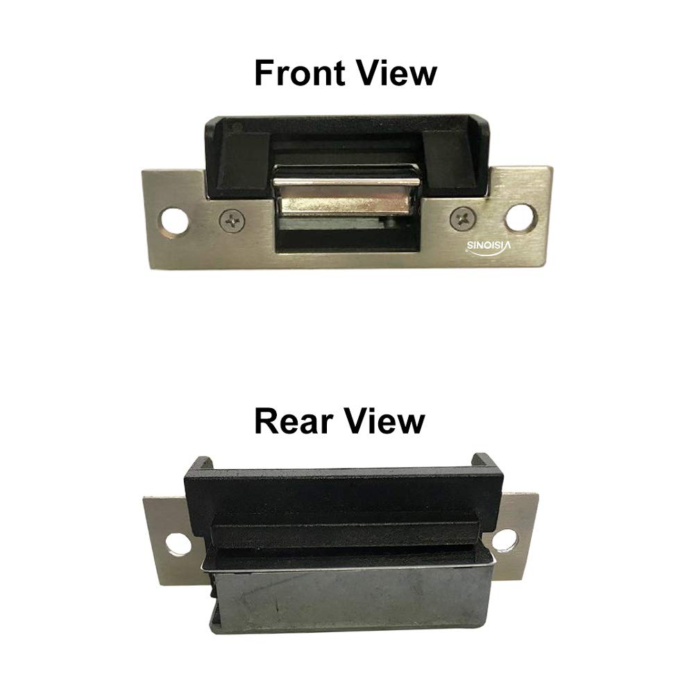 Visionis VIS-EL103-FSE 770lbs Electric Door Strike Lock for Wood Metal Doors 12V Fail Secure Normally Open Access Control