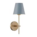 Crystorama Xavier 6'' Vibrant Gold + Blue Sconce
